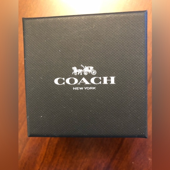 COACH GRAND Unisex Stainless Steel Brass Bracelet Watch with Crystal Markers - Picture 3 of 4